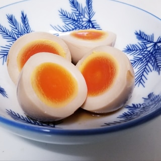 めんつゆで簡単に！味付け半熟卵